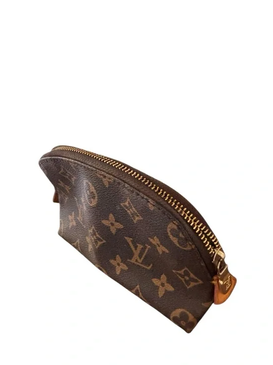 LV designs (graphic) Monogram Canvas Pouch - Dark Brown & Light Brown - Picture 4 of 9